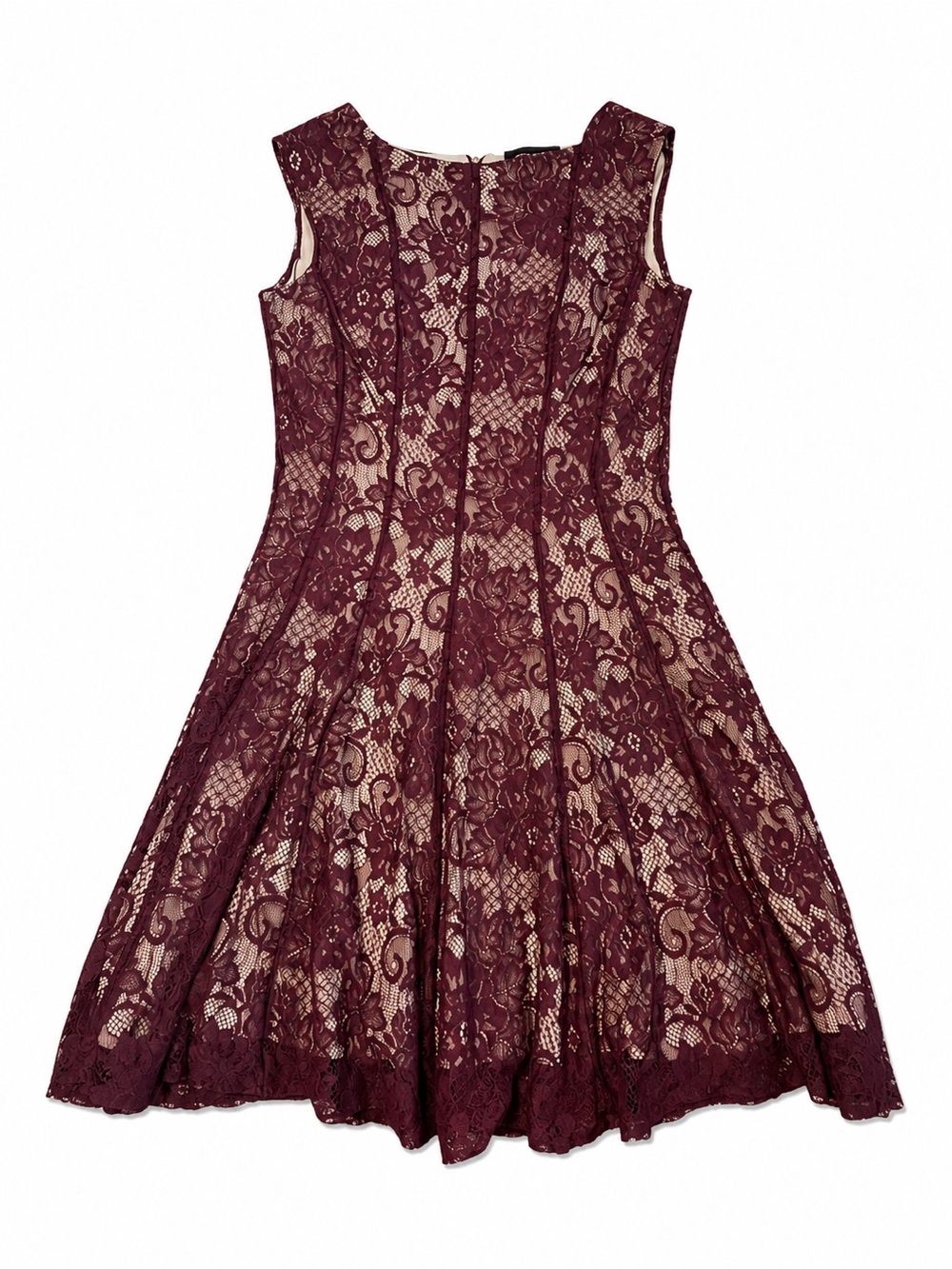 Level Eight Plum Lace Fit & Flare Dress Size 10